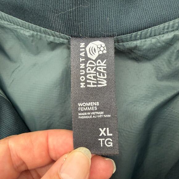 MOUNTAIN HARDWEAR Womens Kentro Jacket Size XL Lightweight Full Zip Cotton - Picture 3 of 7